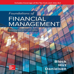 Stanley B. Block  Geoffrey A. Hirt  Bartley R. Danielsen - Foundations of financial management (2019)