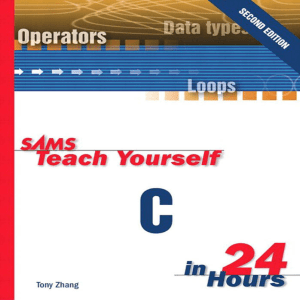 Sams teach yourself C in 24 hours-Tony Zhang, John Southmayd (2000)