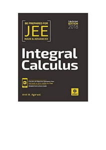 Integral Calculus IIT JEE Main Advanced By Amit M Agarwal