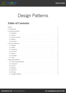 Design Patterns Cheatsheet: Creational, Structural, Behavioral