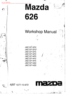 Mazda 626 Workshop Manual