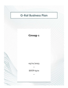 G-Rat Business Plan