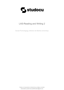 las-properties of a well written text