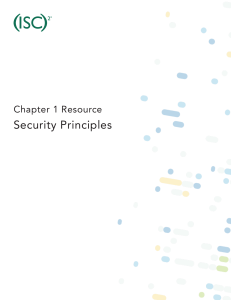 Chapter 1 - Security Principles