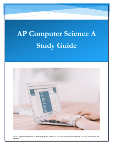AP-Computer-Science-A Study-Guide