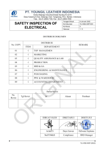 54 - SOP Electrical Inspection