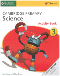 1cambridge primary science 3 activity book