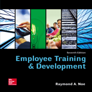 Employee Training & Development Raymond A Noe