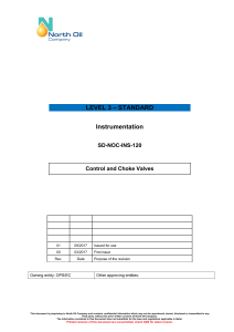 SD-NOC-INS-120 Rev.01 Control and Choke Valves