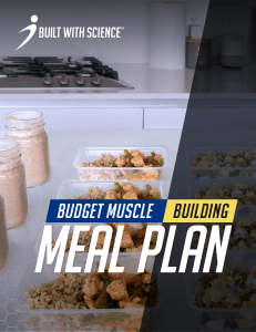 Built With Science Budget Muscle Building Meal Plan PDF