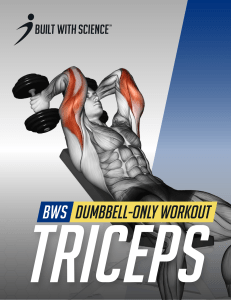 Dumbbell Tricep Workout by Built With Science