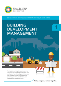 BDM Booklet 1 Building Development Management