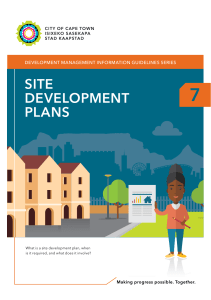 BDM Booklet 7 Site Development Plan