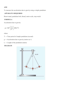 Physics Pendulum