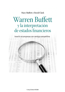 BOOK Buffett-Clark Warren Buffett y la interpretación de estados financieros