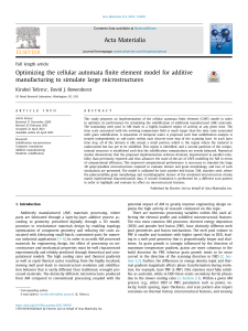 Optimizing the cellular automata finite element model for additive manufacturing to simulate large microstructures