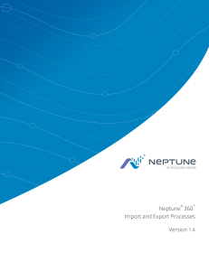 Neptune Import and Export Processes v1.4-02.22