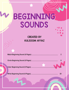 Beginning Sounds