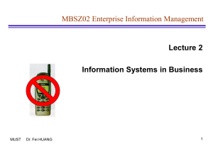 MBSZ02 Lecture 2 Business information systems