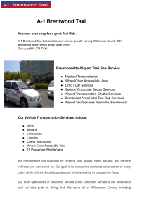 Brentwood Taxi Cab - Serviced Zip Codes in and around the Nashville area