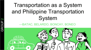 Philippine Transportation System Overview