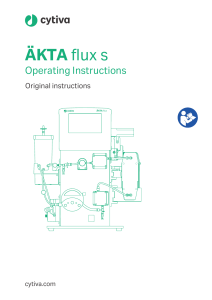 Akta Flux S operating manual