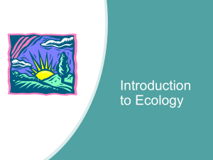 1 Introduction to General Ecology