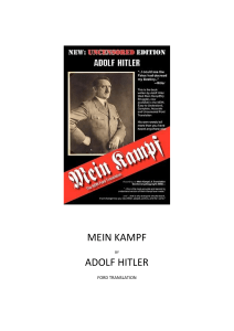 Mein Kampf Ford Translation