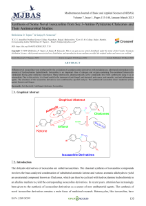 Synthesis of Some Novel Isoxazoline from Sec 3-Amino Pyridazine Chalcones and Their Antimicrobial Studies