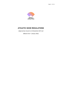 C2.1A – Athletics Shoe Regulations (effective from