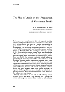 The Use of Acids in the Preparation - toombs1959