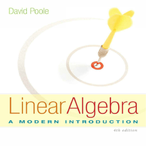 Linear Algebra: A Modern Introduction, 4th Edition