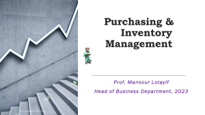 5-Ch 5 -Purchasing Management-Prof. M.Lotayif-2023