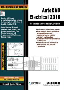 AutoCAD Electrical 2016 Textbook for Control Designers