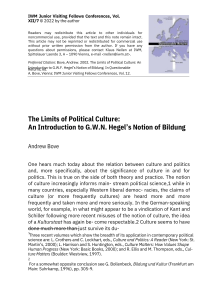 The Limits of Political Culture 23 CHEMI
