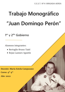 Monografia Juan D. Peron