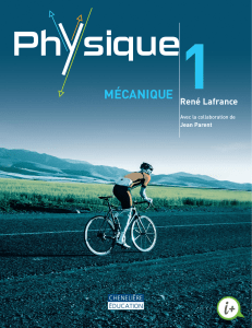 physique 1 mécanique René Lafrance