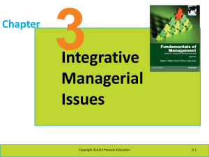 Management II Chapter 3 Robbins DeCenzo and Coulter 2013