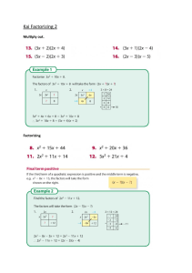 Kai Factorising 2