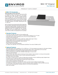 MAC 10 Original Data Sheet 0518