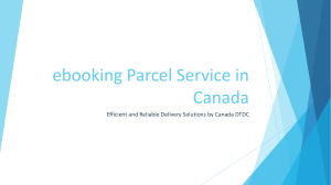 ebooking Parcel Service in Canada