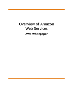 Overview of Amazon Web Services