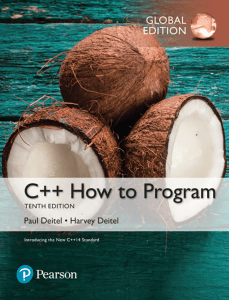 Deitel P.J., Deitel H.M. - C++ How to Program, 10th Global Edition - 2017