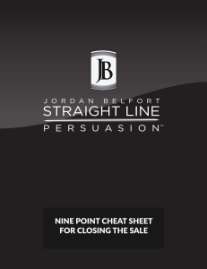 Jordan Belfort - Straight Line Persuasion