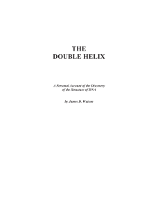 Watson The Double Helix