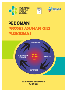 Pedoman proses Asuhan Gizi Puskesmas 2018