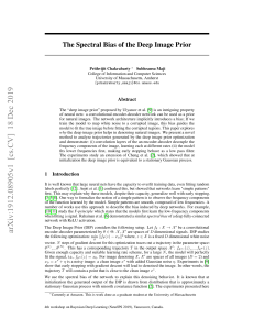 2019The Spectral Bias of the Deep Image Prior
