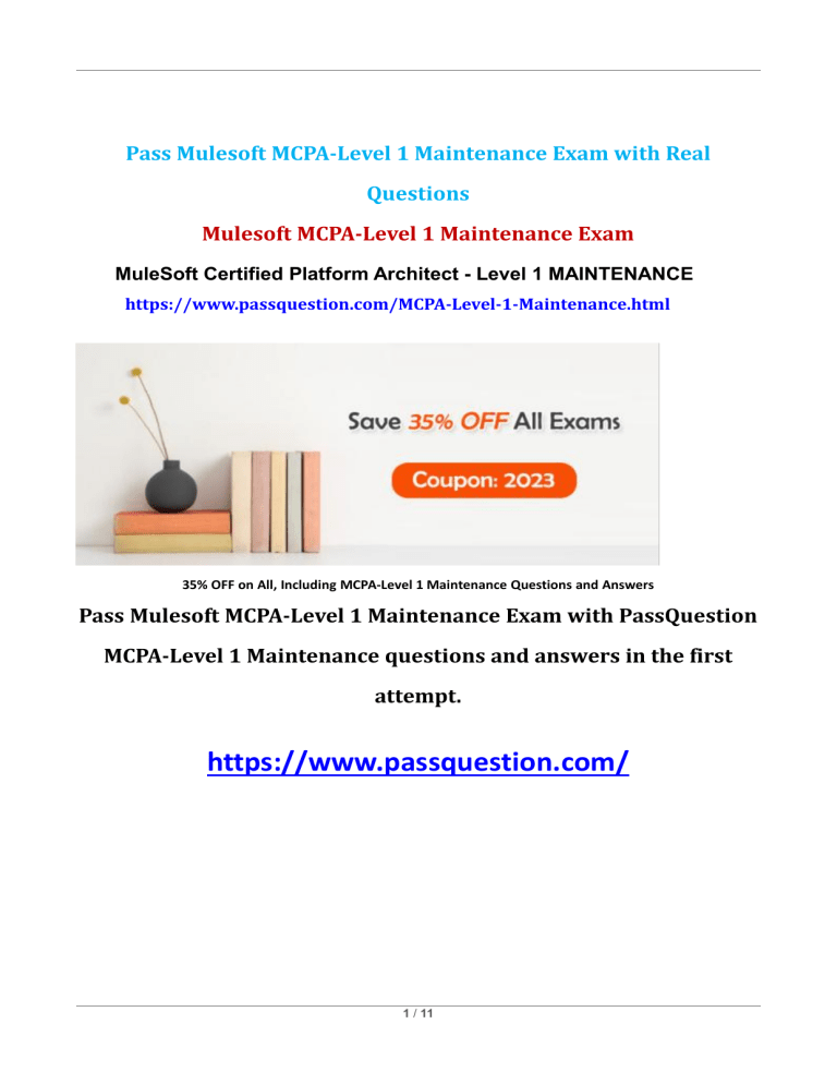 MCPA-Level-1 Unterlage
