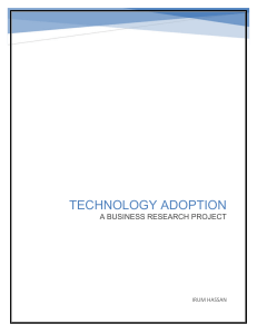 Research paper 'Technology Adoption' 