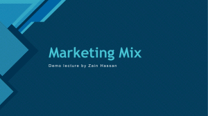 Marketing Mix Demo